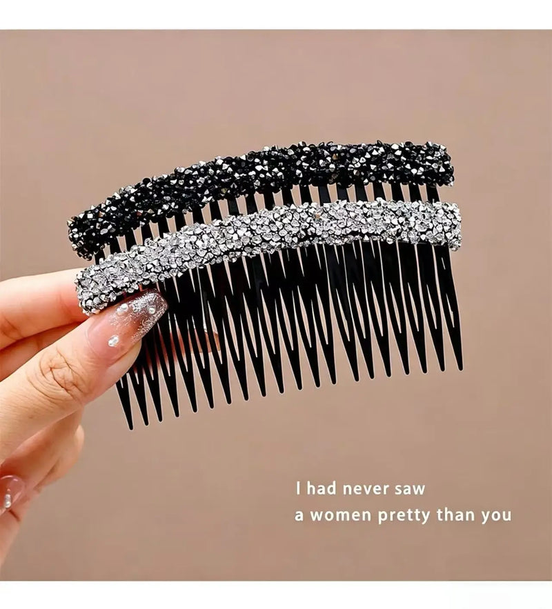 Women Pearl Insert Hair Comb Broken Hair Finisher Back Head Hairpin Elegant Korean Style Hair Accessories
