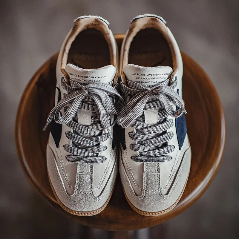 Maden Retro Training Shoes Classic Color-blocked Do Old Jogging Shoes Outdoor Low-top Sports Breathable Men's Casual Sneakers