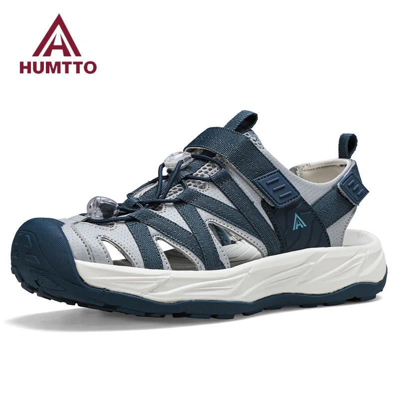 HUMTTO Breathable Lightweight Aqua Shoes Men's Quick-Drying Wading Shoes Men Summer Beach Outdoor Sandals Non-Slip Sneakers Male