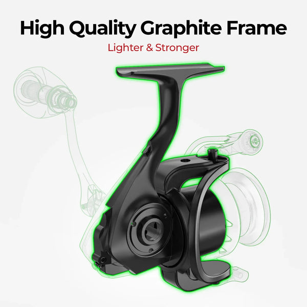 Piscifun Viper X Spinning Fishing Reel 4-15KG Max Drag  5.2:1/6.2:1 High Speed 10+1BB Smooth and Fast UltraLight Fishing Reels