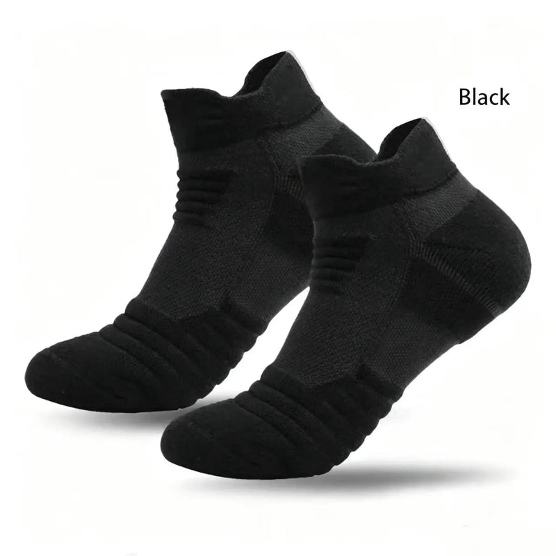 Men Professional Basketball Socks Thick Terry Sole Short Socks Breathable Mesh Anti‑slip Sport Socks for Running Outdoor Fitness
