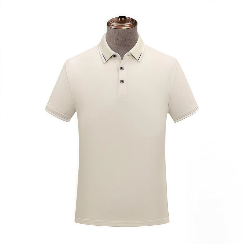 5A antibacterial intercolor Short Sleeve Turn-down Collar  Top  Business Sport 12 colors High-End Pure Cotton Polo shirt