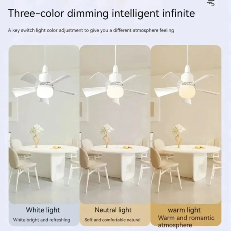 កង្ហារពិដានទំនើប LED ជាមួយឧបករណ៍បញ្ជាពីចម្ងាយ 30W E27 កង្ហារពិដានសម្រាប់បន្ទប់គេង បន្ទប់ទទួលភ្ញៀវ ផ្ទះបាយ ការតុបតែង