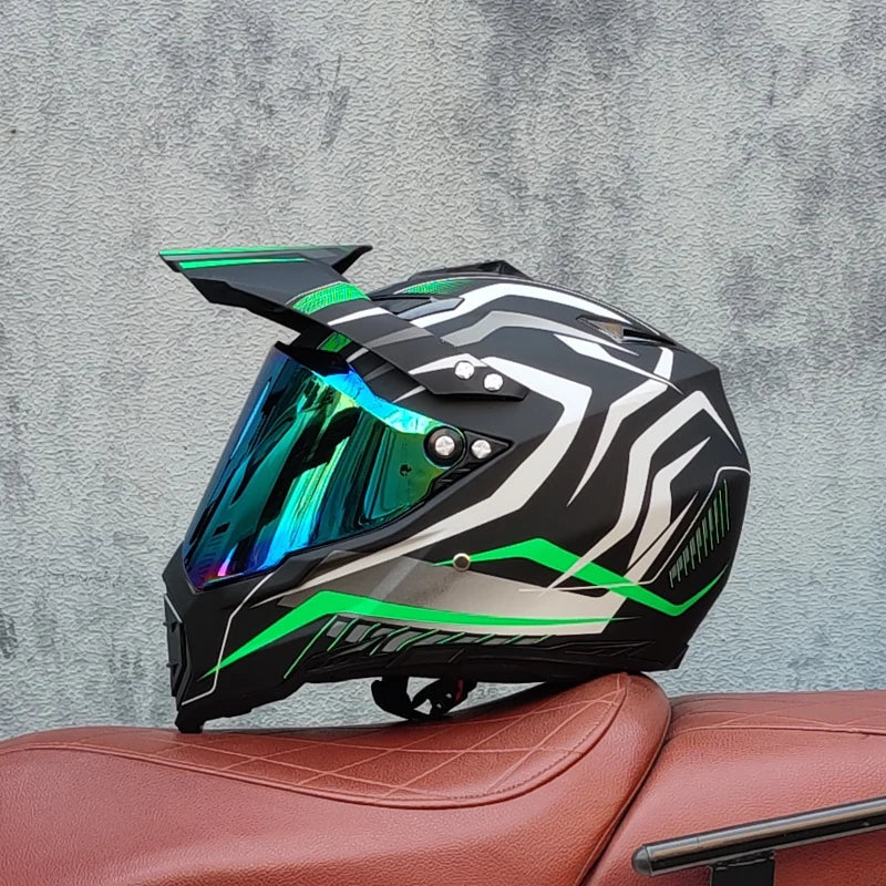 Off road motorcycle helmet, forest speed drop DH helmet, full coverage road rally helmet, suitable for all seasons