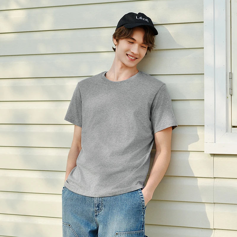 Semir T shirt Unisex Summer Cotton Cool Touch Solid Color Plus Size Couple Style Casual Comfortable Daily T shirts Tops Man