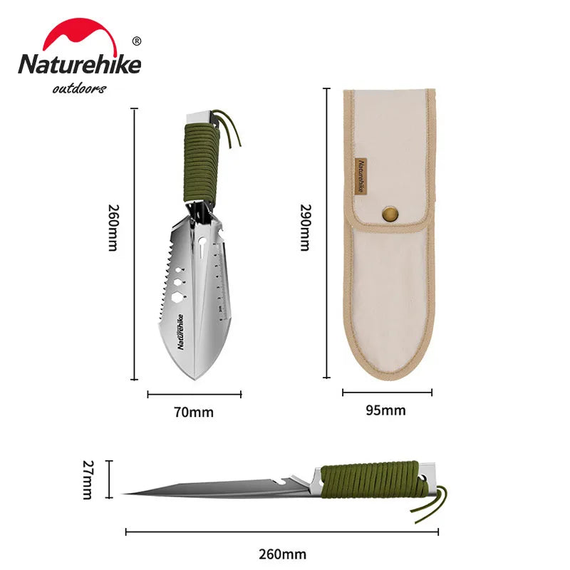Naturehike Camping Shovel Outdoor Multifunctional Hiking Tactical Survival Emergency Tool Mini Portable Bushcraft Garden Shovels