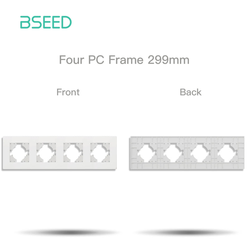 BSEED Wall Button Switch 1/2Gang USB Type-C Wall Socket Module Part Internet TV Telephone Socket Plastic Frame DIY Function Part
