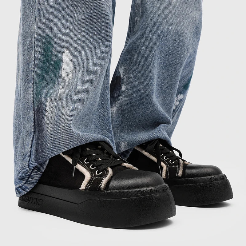 Men's thick-sole casual canvas shoes four seasons breathable light soft-sole comfort walking fashion outdoor sports board shoes