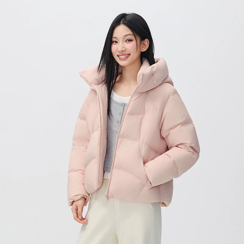 អាវក្រៅ Semir សម្រាប់នារី ៩០ ភាគរយ ដៃអាវ Raglan មានក្រណាត់ក្រាស់ សមល្មម រលុង ពាក់ប្រចាំថ្ងៃរដូវរងាថ្មី ឆ្នាំ២០២៦ ស្ទីលធម្មតាសម្រាប់ទីក្រុង