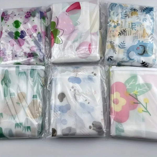 1pc Random Color Pattern Refrigerator/Washing Machine Dust Cover with Pockets Appliance Cover Storage Bag. Dust Cover