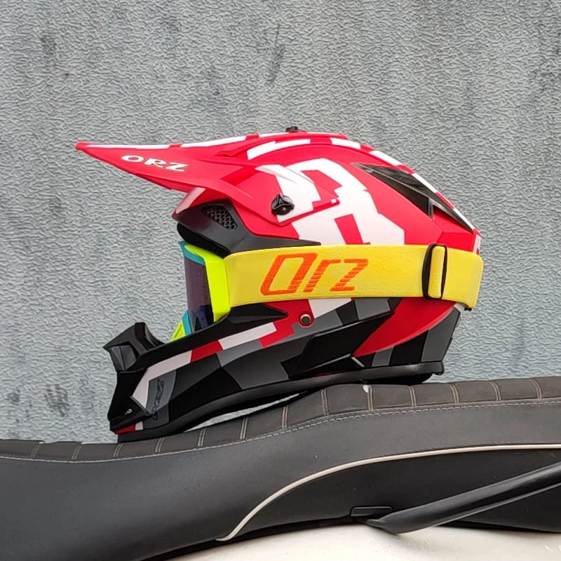 ORZ Motorcycle Helmet Motocross Cascos Para Moto Off Road Motocycle Abs Man&Woman Dot