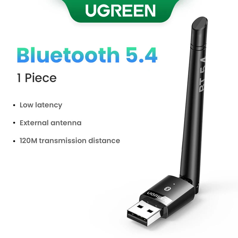 UGREEN USB Bluetooth 5.4 Adapter for PC Speaker Wireless Mouse Keyboard Music Audio Receiver Transmitter Bluetooth Dongle