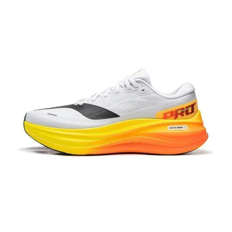 ស្បែកជើងរត់បុរស Li-Ning YUEYING 6 PRO Optimized Cushion ជាមួយប្រអប់ម្រាមជើងធំទូលាយ SUPER BOOM ស្បែកជើងប៉ាតាស្រាលឆ្លុះបញ្ចាំង LiNing ARHW015