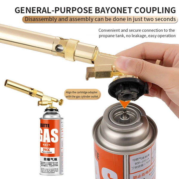 Welding Gas Burner Flame Gun Flame Gas Torch Blowtorch Cooking Outdoor Soldering Butane AutoIgnition Gas-Burner Lighter Heating
