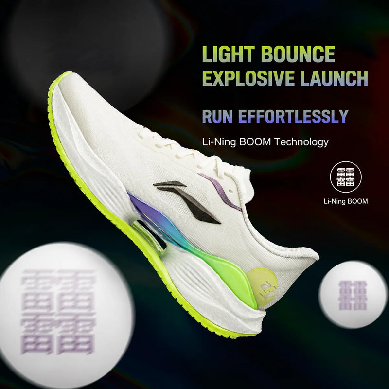 ស្បែកជើងរត់ Li-Ning សម្រាប់នារី SUPER LIGHT 23 Light BOOM FIBER ខ្យល់ចេញចូលបាន ប្រើប្រាស់បានយូរ រឹងមាំ ស្បែកជើងប៉ាតារត់ហាត់ប្រាណប្រចាំថ្ងៃ LiNing ARBW018