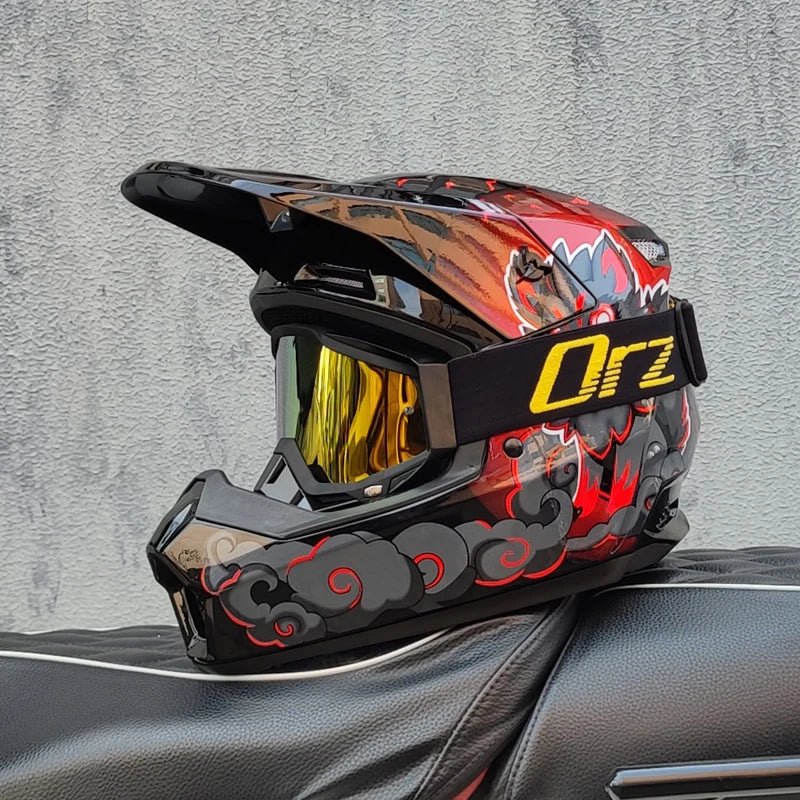 2025 Latest High Quality Off Road Motorcycle Helmet Cascos para Motos ATV Mountain Bike Speed Drop DH Helmet Capacetes de Moto