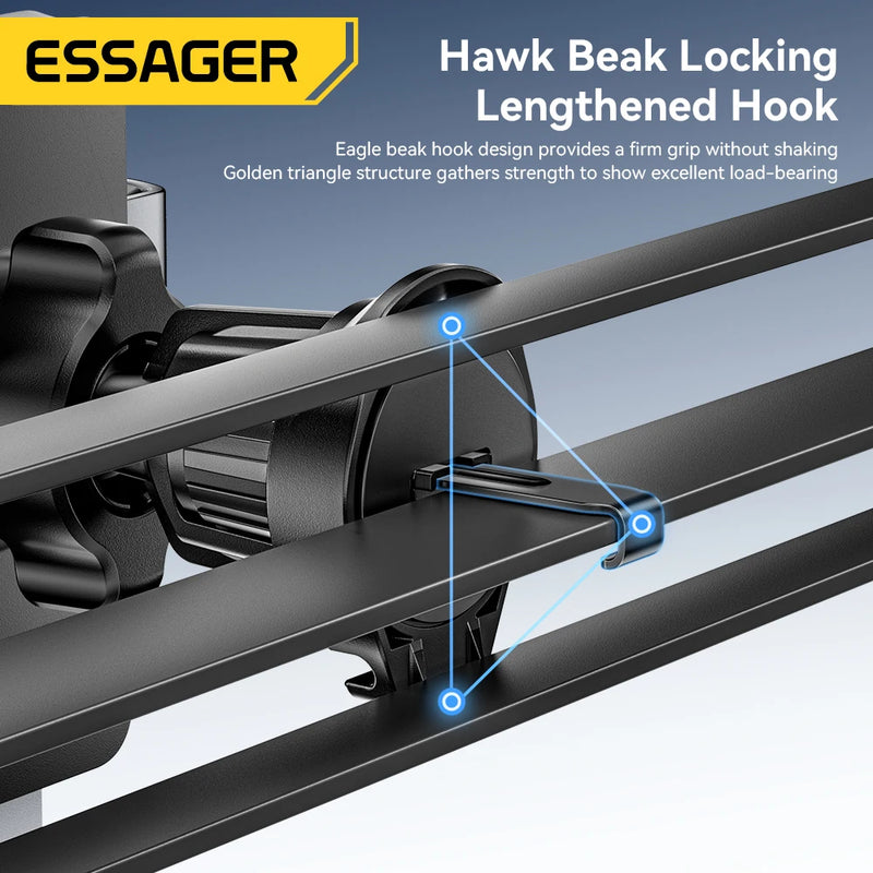 Essager Gravity Car Phone Holder Air Vent Clip Mount Mobilephone Stand For 4.7-6.5 Inch Phone  For iPhone 16 15 14 13 Pro Xiaomi