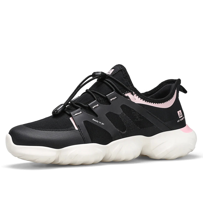 HUMTTO Lightweight Running Shoes Luxury Designer Shoes for Women Breathable Black Casual Sneakers Sports Jogging Womens Trainers