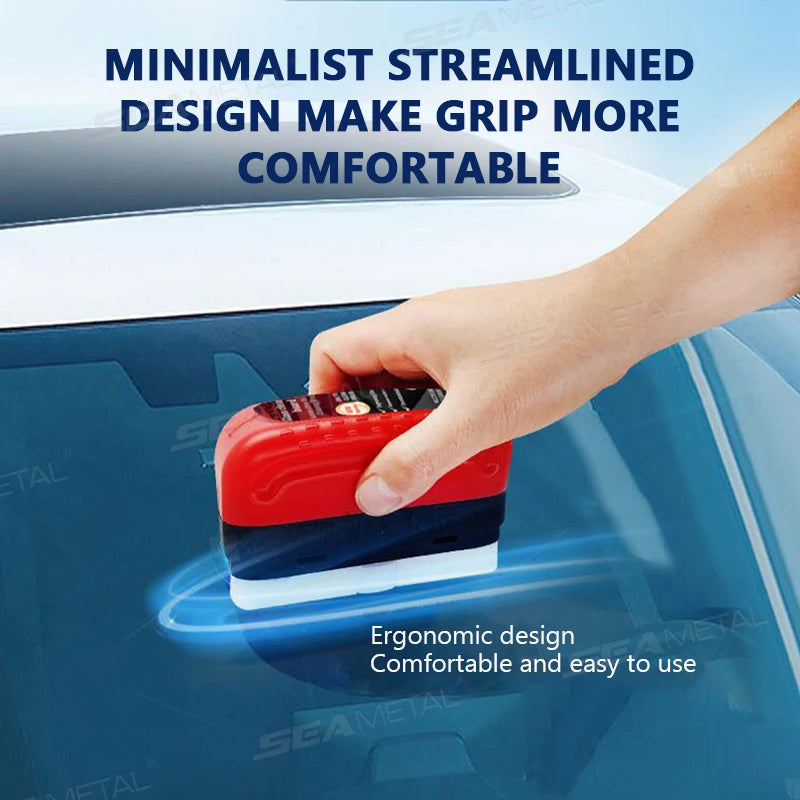SEAMETAL Car Glass Sponge Cleaning Brush Car Window Glass Cleaner Removes Dirt Windshield Oil Film Cleaner Glass Oil Film Brush