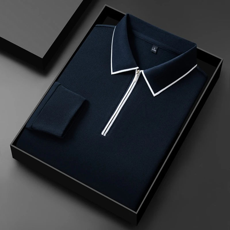 Polo Shirt: New Material and Technology for Ultimate Comfort and Quick-Drying Performance Men's Long-sleeve T-shirt