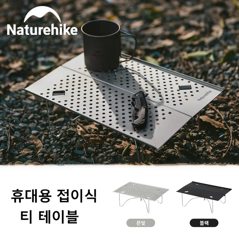 Naturehike Portable Folding Coffee Table Outdoor Ultralight Mini Easy Build Camping Table Picnic Hiking Outdoor Tableware