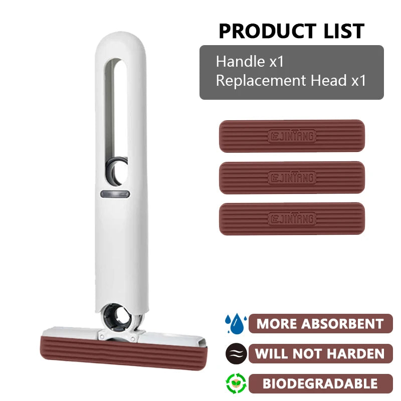 iLMH Mini Mop ជូតសម្អាតដោយខ្លួនឯង ងាយស្រួលបត់ និងសម្អាតក្នុងគ្រួសារ មិនចាំបាច់លាងដៃ ជូតសម្អាតបានស្អាតល្អ ស្រូបយកទឹកបានល្អ ងាយស្រួលជូត ...
