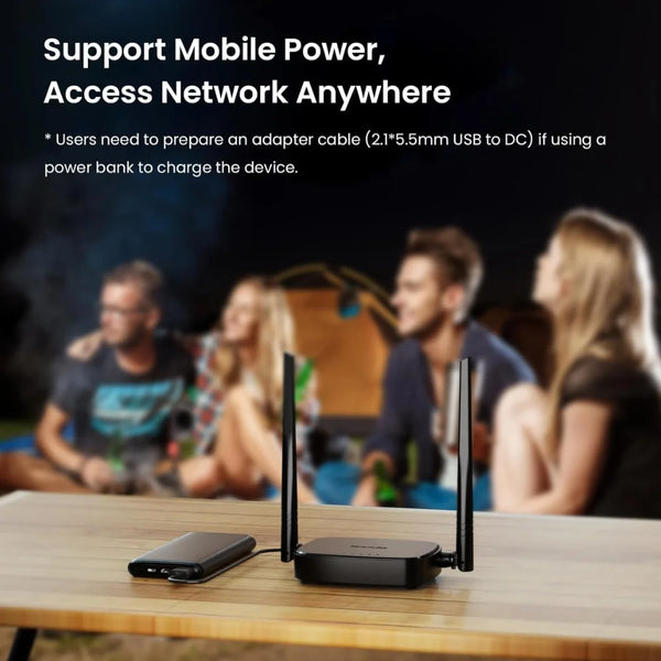 រ៉ោតទ័រ Tenda 4G SIM 4G03 Pro - រ៉ោតទ័រវ៉ាយហ្វាយចល័ត 3G/4G ប្រេកង់ឥតខ្សែ 2.4 GHz, LTE Cat4, រន្ធ LAN/WAN Ethernet លឿន, 2 * 4dBi