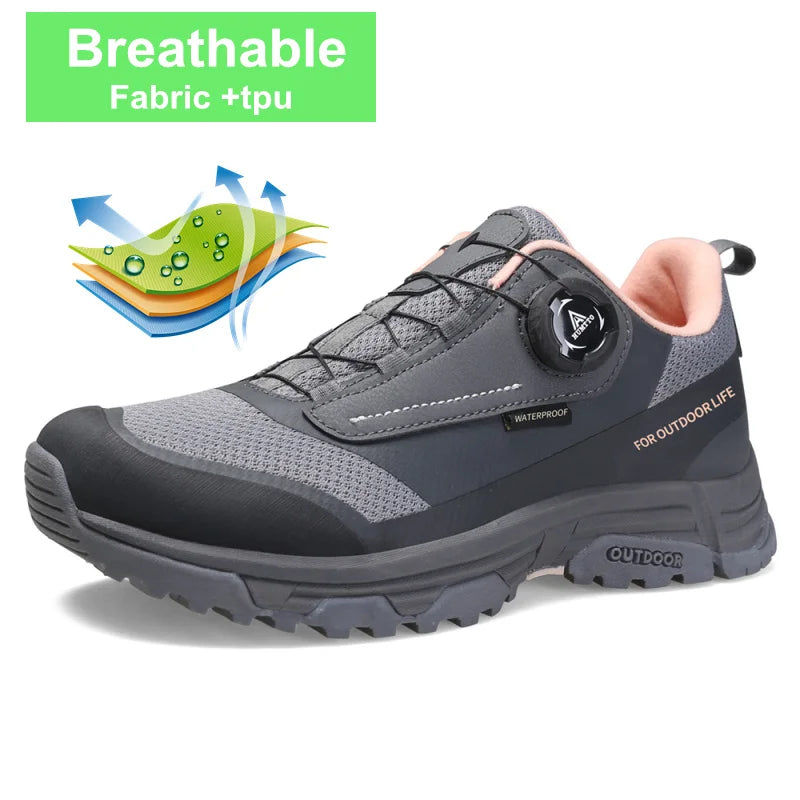 HUMTTO Waterproof Hiking Shoes for Women 2023 Winter Trekking Woman Sneakers Outdoor Women's Sports Shoe Walking Tactical Boots