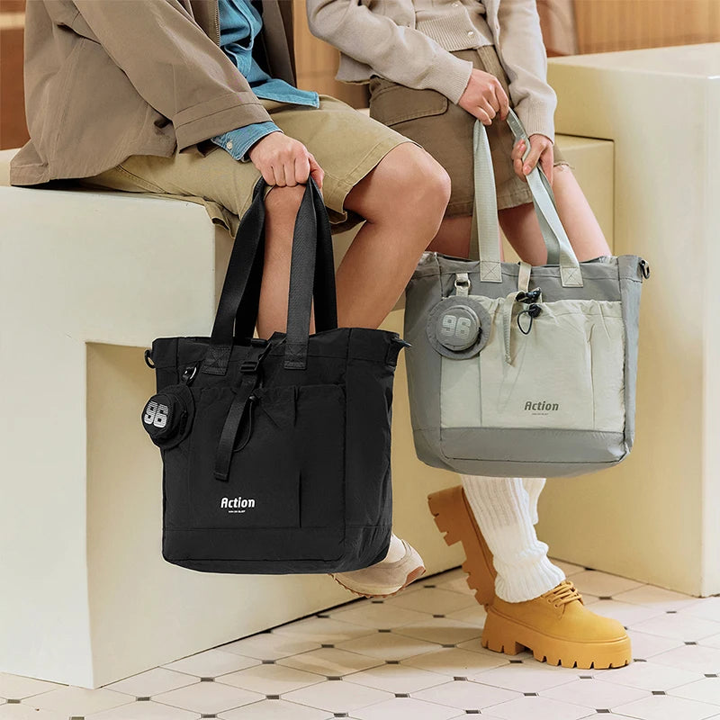 Semir Men Tote Bag 2025 Multi Function Shoulder Crossbody with Large Capacity for Outdoor Urban Couples Travel Look