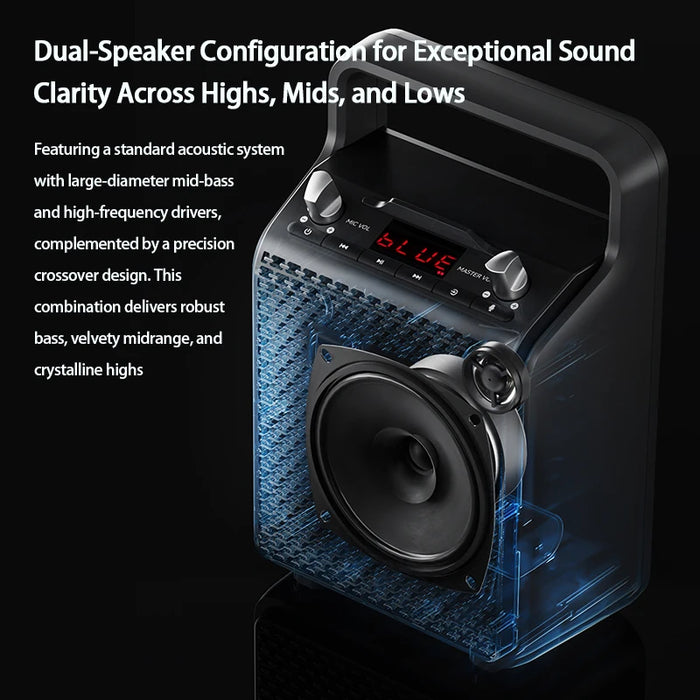 Edifier PP205 Portable Bluetooth Speaker 24W Output 8 Hours of Battery Life Support AUX/TF Card/Bluetooth/USB Connection