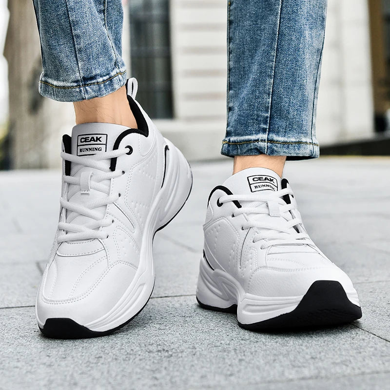 Men's Plus Size Light Casual Sneakers Four Seasons New Soft Sole Non-Slip Outdoor Breathable Running Shoes Students Sports Shoes