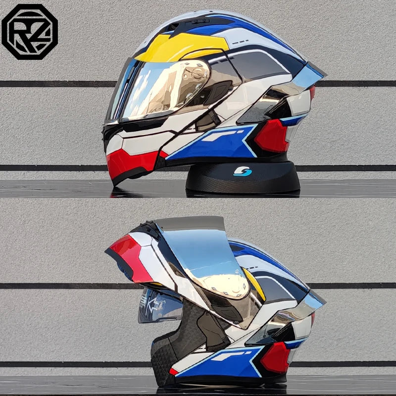 Motorcycle helmets Double Visors Modular Flip Up helmet DOT approved Full face casque moto racing  casco abatible para moto
