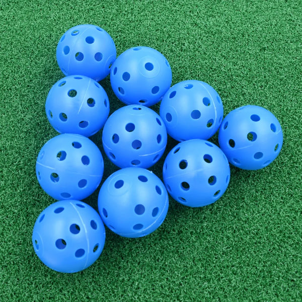 100pcs Indoor Golf Plastic Practice Balls Random Color 41mm Diameter Hollow Ball Q009