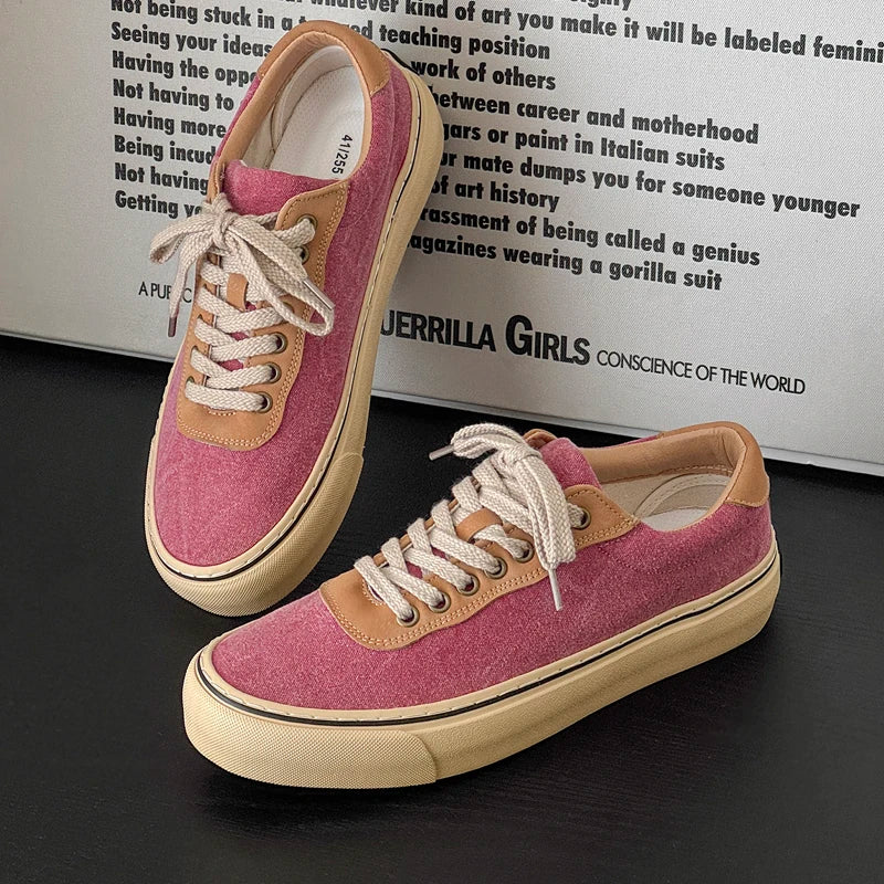 Men's high-quality canvas shoes four seasons fashion breathable light soft-sole comfort outdoor casual walking sports board shoe
