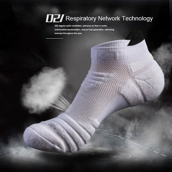WRELS 1/2/3 Pairs Cycling Socks Cushioned Low Cut Ankle Socks Men Women Moisture Wicking Breathable Running Casual Athletic Sock