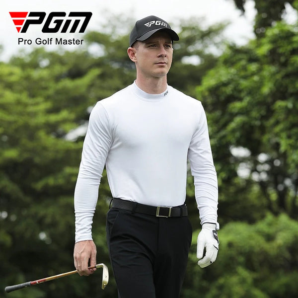 PGM Men's Golf Long Sleeved Base Shirts Autumn Winter Inner Warm Underwear Clothing YF388