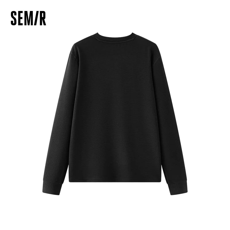 អាវ Semir សម្រាប់នារី អាវក្រៅ កមូល ទន់ រលោង មានស្រទាប់ក្រណាត់ Waffle ពាក់នៅផ្ទះ ធម្មតា ពាក់ប្រចាំថ្ងៃ 2026