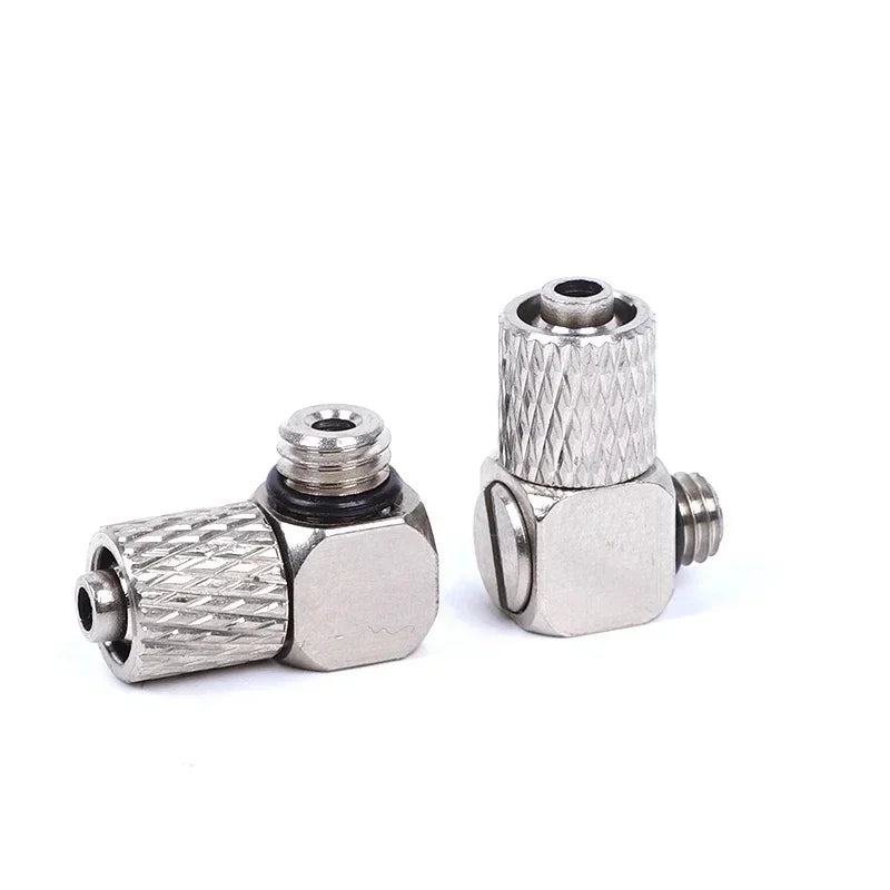 Male Thread M3 M4 M5 M6 -Air Tube 3mm 4mm 6mm OD Mini Pneumatic Pipe Connector Screw Through Quick Fitting Fast Twist Joint
