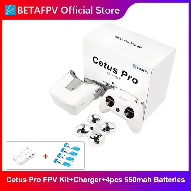 ឧបករណ៍ BETAFPV Cetus Pro FPV Kit /ឧបករណ៍ Cetus FPV Kit ដ្រូនប្រណាំងក្នុងផ្ទះ Frsky D8 Lite វិទ្យុ 2 SE ឧបករណ៍បញ្ជូន 5.8G 14DBI VR02 វ៉ែនតា VTX