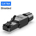ZoeRax Cat8 Cat7 Cat6a Connectors RJ45 Tool Free Industrial Ethernet Easy Jack Shielded RJ45 Modular Termination Plug - 1PCS CAT6A STP CHINA