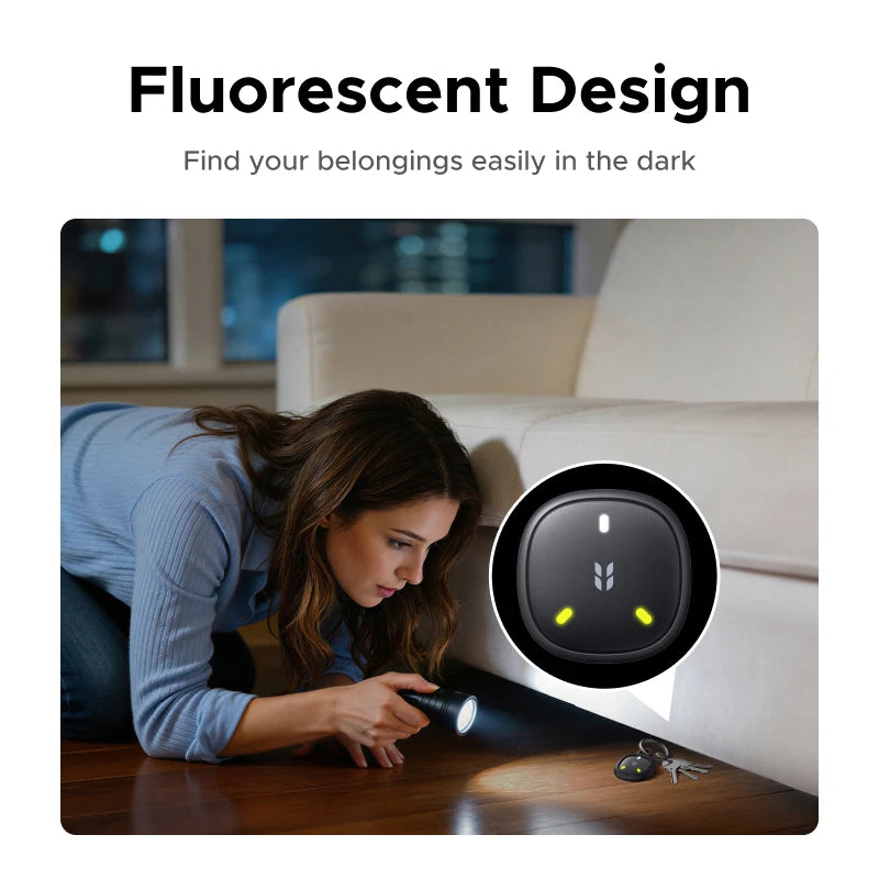 UGREEN FineTrack Mini Smart Tag Finder GPS Tracker for iOS Apple Find My, 5-Year Battery, IP68 Waterproof, Square Design