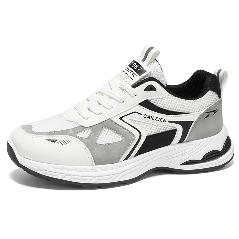 Men's breathable mesh sneakers summer soft-sole anti-slip casual outdoor running shoes students lightweight speed sports shoes