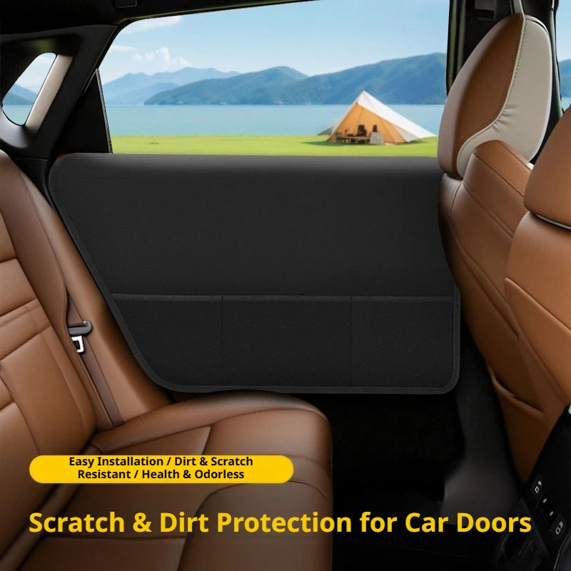 SEAMETAL Pet Car Door Guard Waterproof Scratch Protection Mat Mesh Organizer Interior Panel Cover