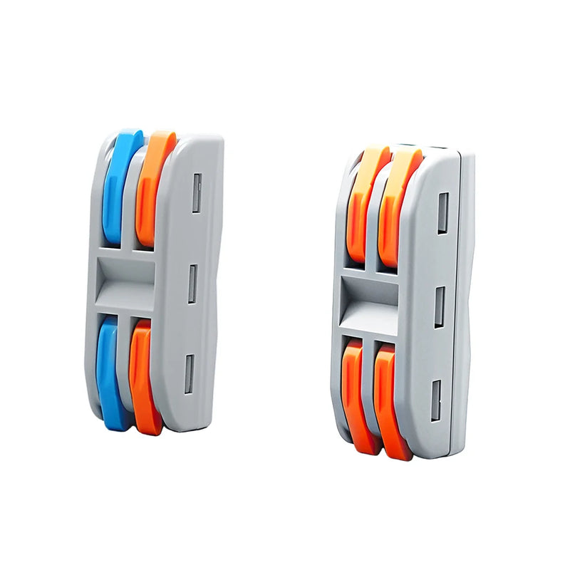 TOMZN YL222 Lever Wire Connectors 38PCS 2In 2Out Quick Splicing Terminal Blocks 32A 250V for 28-12AWG Universal Wire Joiner Kit