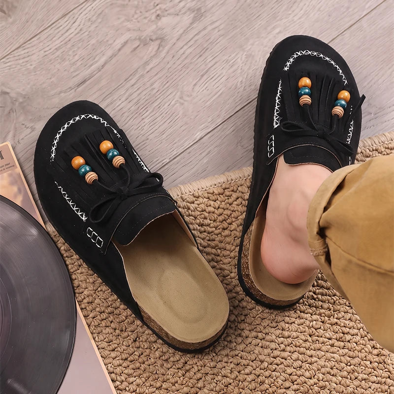 Men women's Mules casual shoes four season new breathable light soft-sole non-slip comfort fashion outdoor walking semi slippers