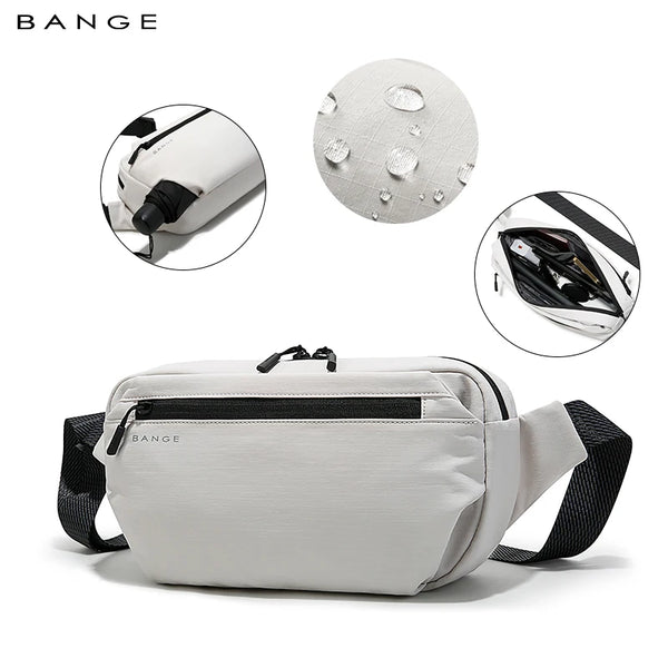 BANGE Anti-Theft Waterproof Chest Bag Multi-Carry Modes Sling Crossbody Travel Shoulder Bag for Men Ourdoor Sports Fit 7.9'' Pad
