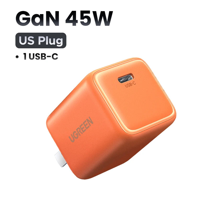 UGREEN 45W GaN Charger PD3.0 Fast Charger PPS QC3.0 Quick Charge For Samsung S25 S24 Ultra iPhone 17 16 15 Pro Max iPad Tablet