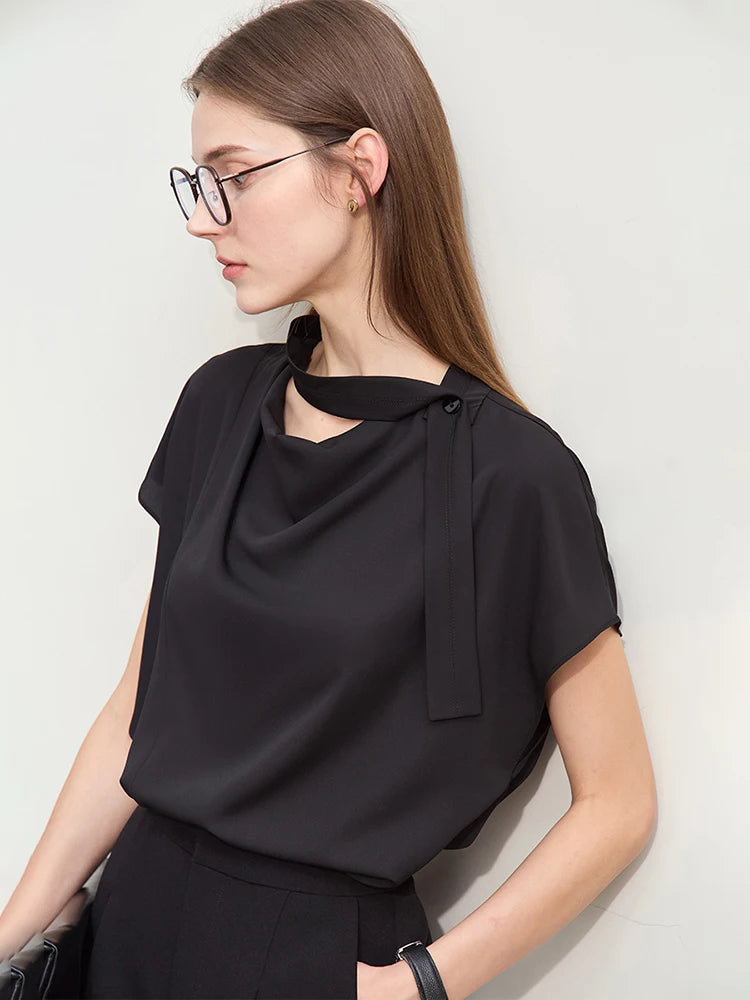 អាវធំរដូវក្តៅនារី Amii Minimalism ឆ្នាំ ២០២៥ អាវធំថ្មីរឹងមាំចងជាមួយដៃអាវអាវធំរលុងរបស់ស្ត្រី 12422010