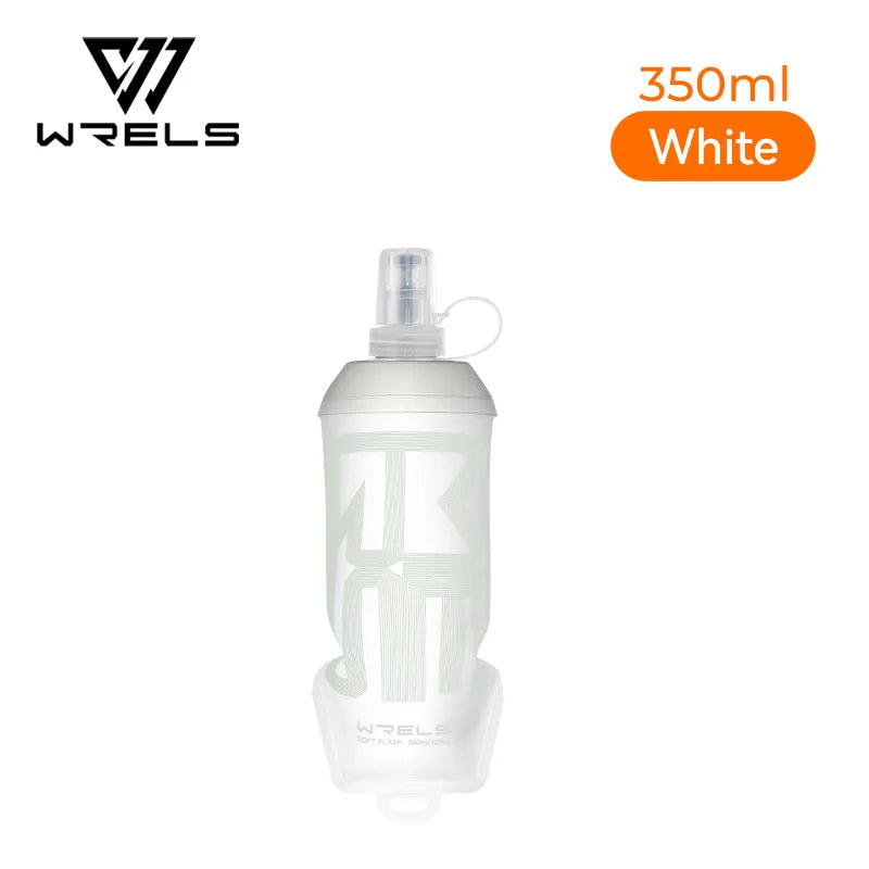 WRELS TPU Soft Water Bottle BPA‑Free Collapsible Flask Leakproof Soft Flask Hiking Climbing Marathon Sports Hydration Pack