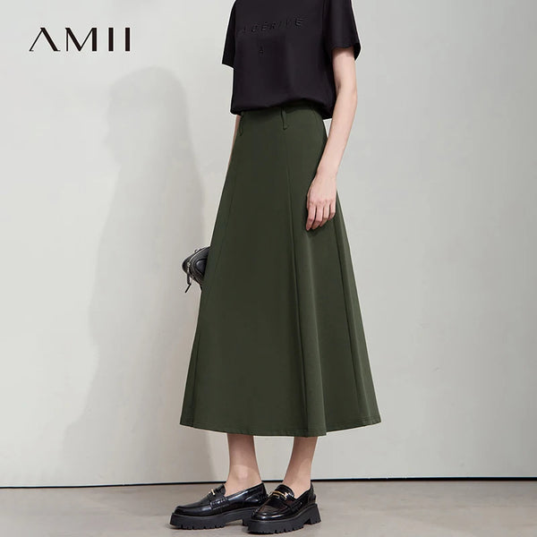 AMII សំពត់រដូវស្លឹកឈើជ្រុះតិចតួចបំផុតសម្រាប់ស្ត្រីឆ្នាំ ២០២៦ ម៉ូដសំពត់កប្បាសប៉ាក់មូលធំសម្រាប់ធ្វើដំណើរទៅវិស្សមកាល សំពត់រលុង ១២៥២៣១៥០